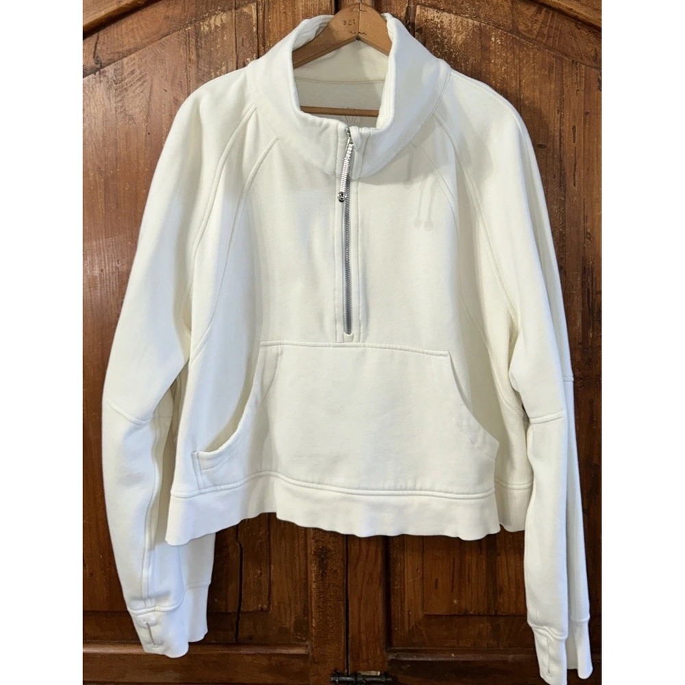 Lululemon Scuba Funnel Neck Oversized Half-Zip Crop Sweatshirt LW3FJ6S XL /XXL